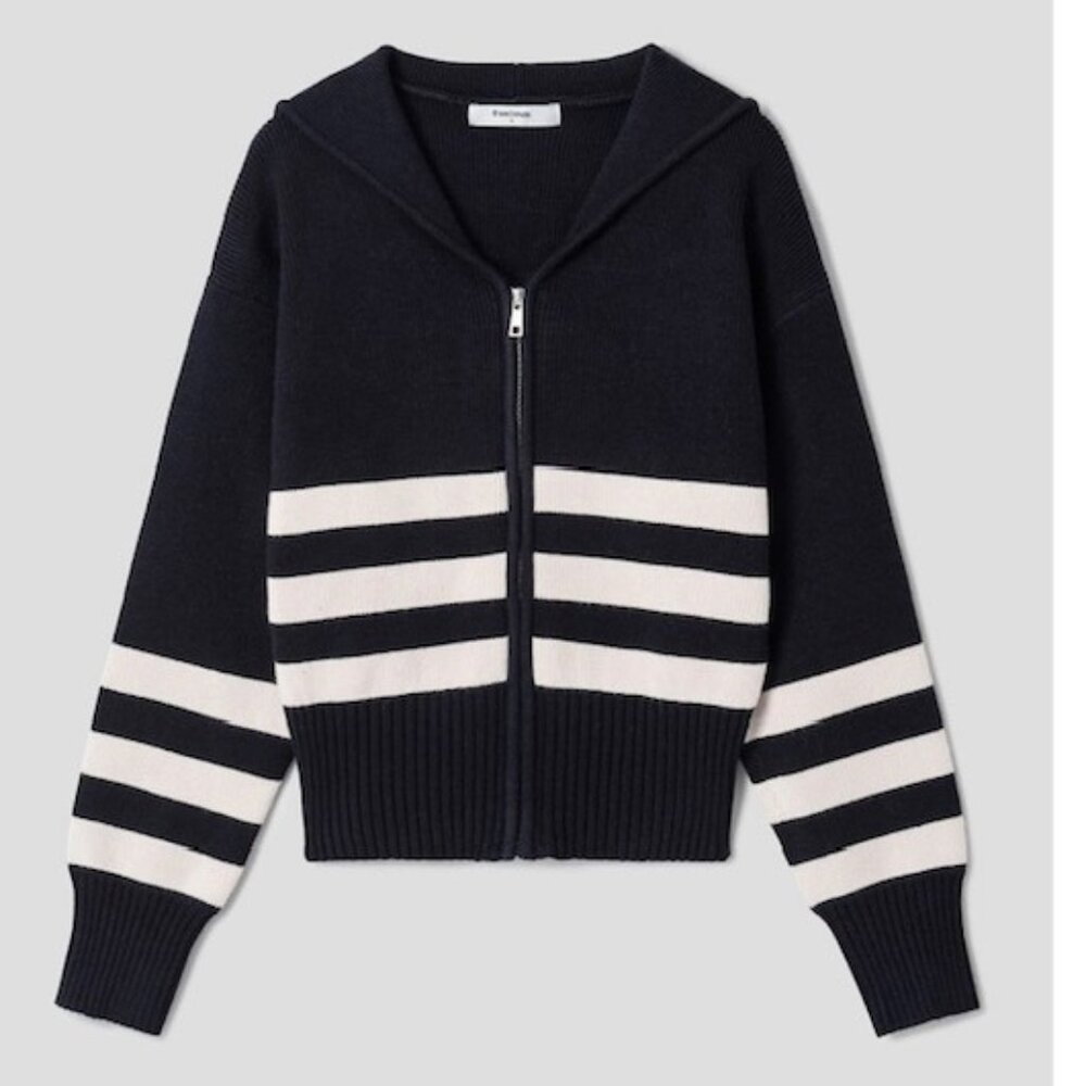 Industry Black and While Sweater